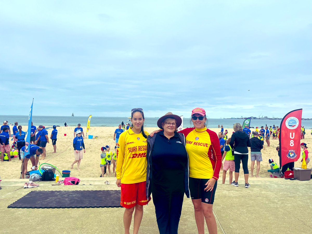 Wow we have amazing volunteers! Belinda Gill led her last Nippers program today at <a href="/PortMelbLSC/">Port Melbourne Life Saving Club</a> after 25 yrs of teaching the next generation of lifesavers! We wish her all the best &amp; thank her for her outstanding contribution to water safety &amp; community! ❤️💛 <a href="/LifeSavingVic/">Life Saving Victoria</a>