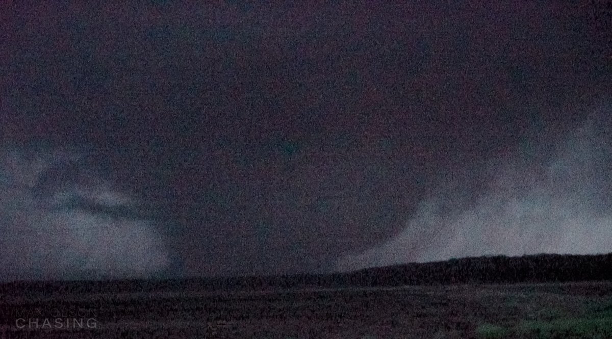 MesoMax919's tweet photo. A series of video stills showing the evolution of the Rolling Fork, MS Tornado. The tornado develops well to our west, grows in size/intensity, crosses the hwy just to our north, then goes into town.

Full video can be found here - https://t.co/Oqz6AKLKK6 https://t.co/TjnFu11XZa