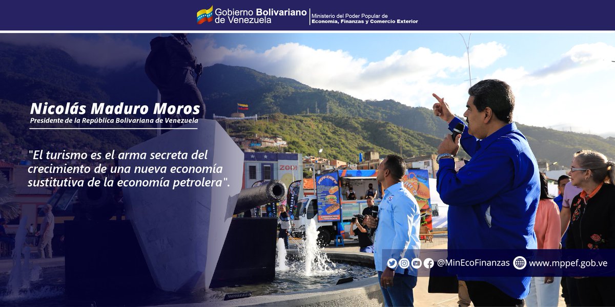 #EnFrases || El Pdte. <a href="/NicolasMaduro/">Nicolás Maduro</a> , lideró jornada de Miércoles productivo, Motor Emprendedor Sector Turismo, en la cual se le otorgó financiamientos a los emprendedores para que desarrollen toda su actividad productiva en aras de dinamizar la economía de #Venezuela.

#26Mar