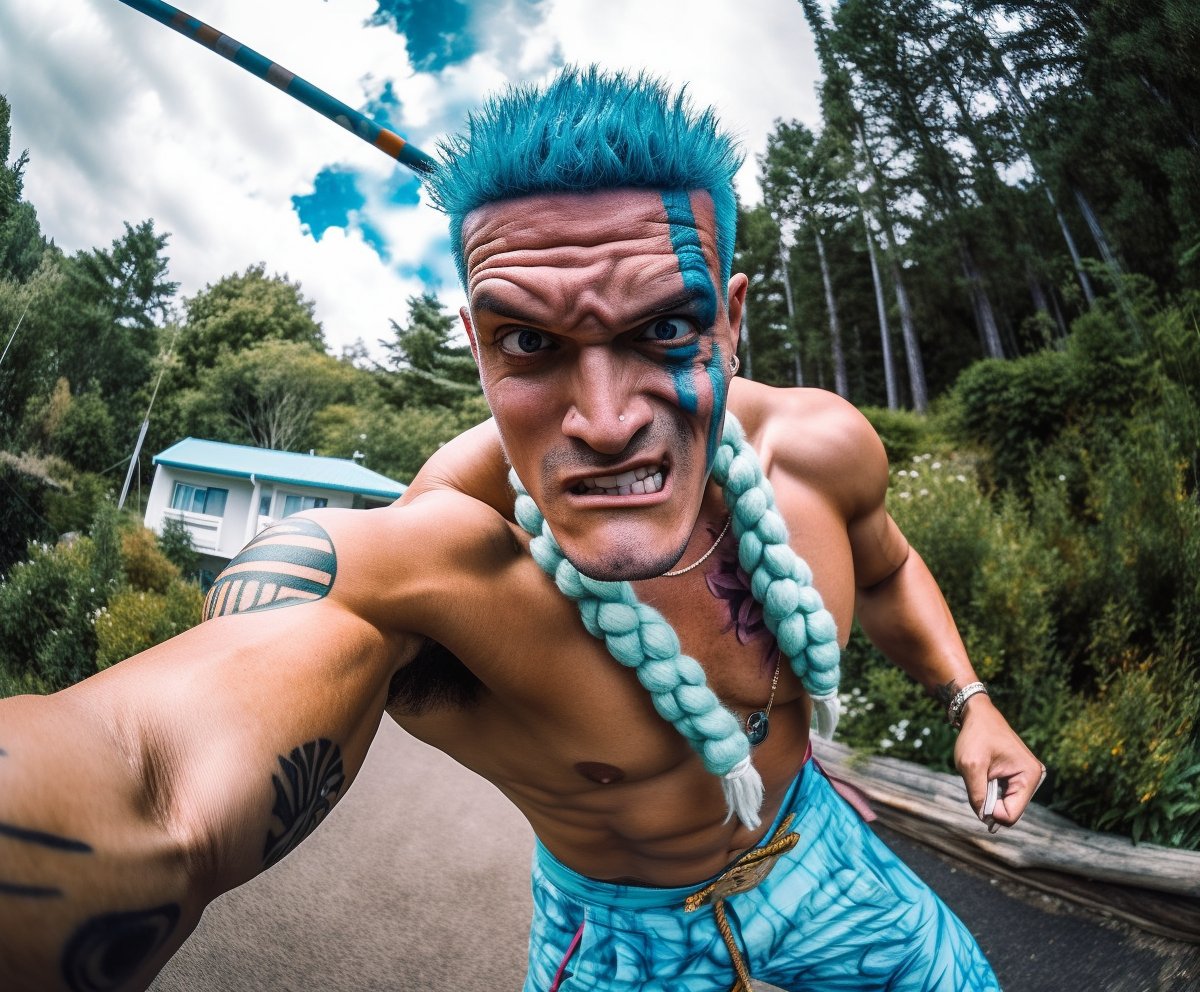 NikBearBrown's tweet photo. AI for cosplay costume design.
Franky, from One Piece
#Franky #OnePiece
#cosplay #cosplayer #cosplaying
#cosplaystore #cosplaydesign #cosplayevent #cosplayshop #cosplayarmor #cosplaymakeup #cosplaycompetition #cosplaymerchandise #cosplayprops #cosplaychallenge https://t.co/FN4s0IUMcf