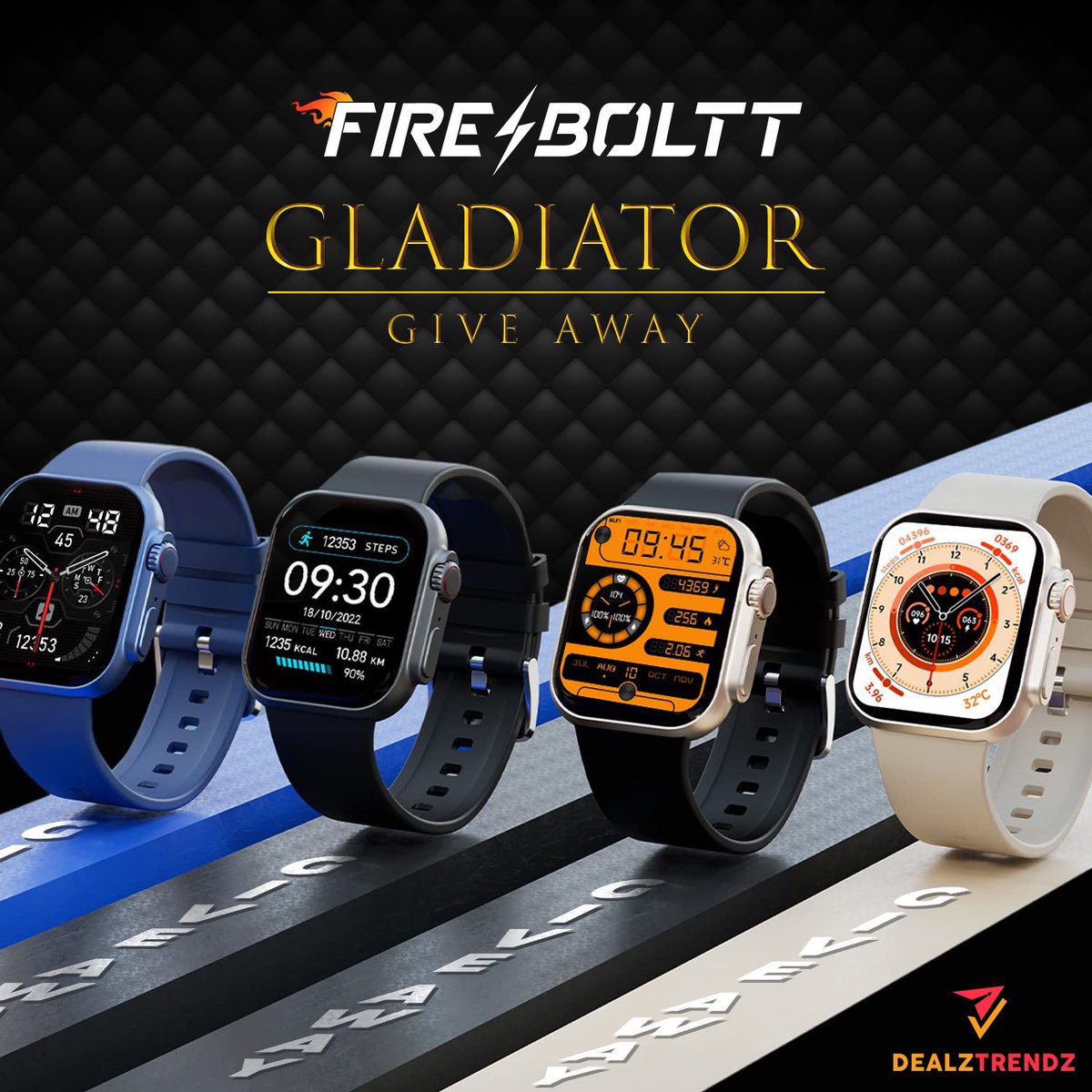 DealzTrendz (@dealztrendz) on Twitter photo #Giveaway Alert 🚨
We’re giving away the Fire-Boltt Gladiator⌚️
Steps to Enter ⬇️
❤️ LIKE
🔄 RETWEET
✅ FOLLOW 👉🏾 <a href="/dealztrendz/">DealzTrendz</a>
We’ll pick 4️⃣ random followers & each will get a Fire-Boltt Gladiator⌚️
GET SET GO #DealzTrendzGiveaway #Giveaway Alert 🚨
We’re giving away the Fire-Boltt Gladiator⌚️
Steps to Enter ⬇️
❤️ LIKE
🔄 RETWEET
✅ FOLLOW 👉🏾 <a href="/dealztrendz/">DealzTrendz</a>
We’ll pick 4️⃣ random followers & each will get a Fire-Boltt Gladiator⌚️
GET SET GO #DealzTrendzGiveaway