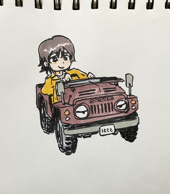 「driving long sleeves」 illustration images(Latest)
