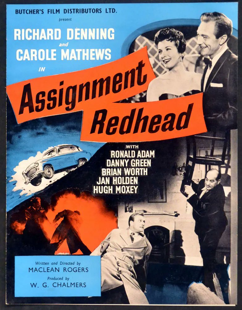 TalkingPicsTV's tweet photo. A story of money and greed! #RichardDenning #CaroleMathews #RonaldAdam ASSIGNMENT REDHEAD (1956) 6am crime drama #TPTVsubtitles https://t.co/vdDqBqhy7u