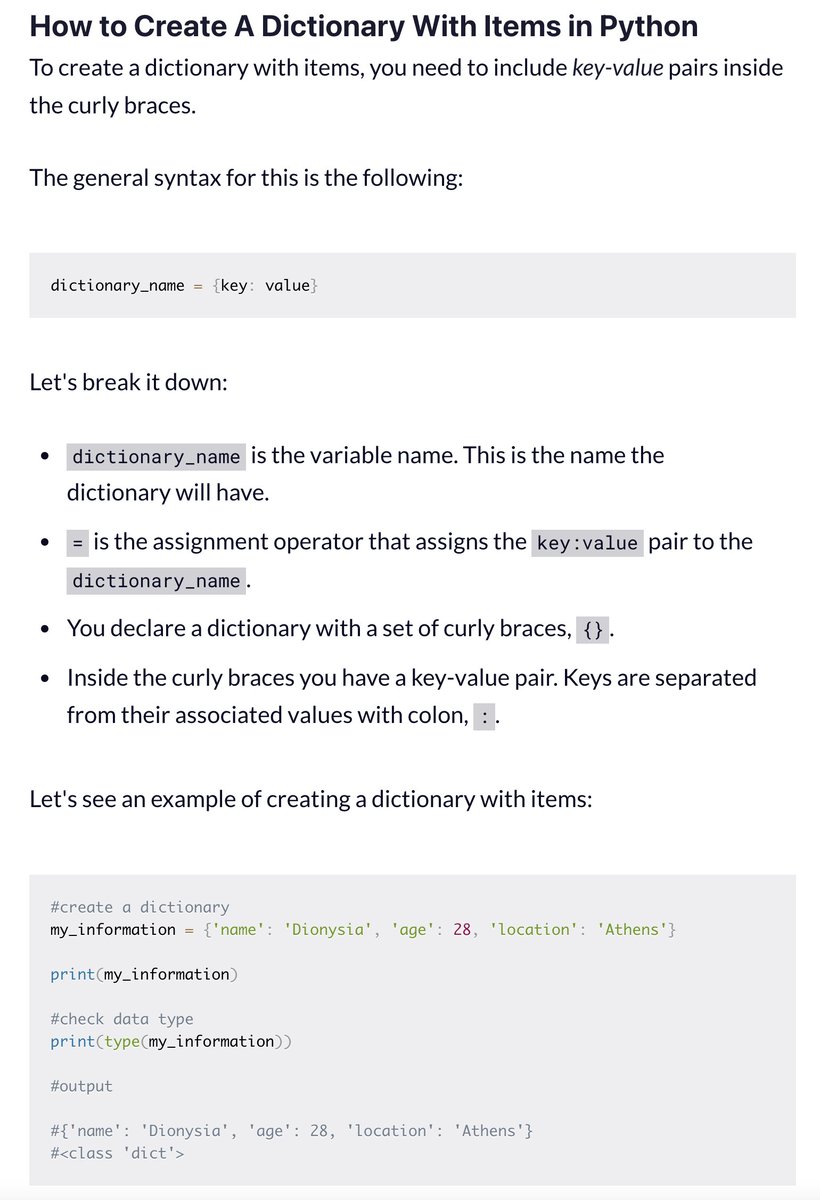 gp_pulipaka's tweet image. Create a Dictionary in #Python with Key-Value Pairs. #BigData #Analytics #DataScience #AI #MachineLearning #IoT #IIoT #RStats #TensorFlow #Java #JavaScript #ReactJS #CloudComputing #Serverless #DataScientist #Linux #Programming #Coding #100DaysofCode
geni.us/Dictionary-Pyt…