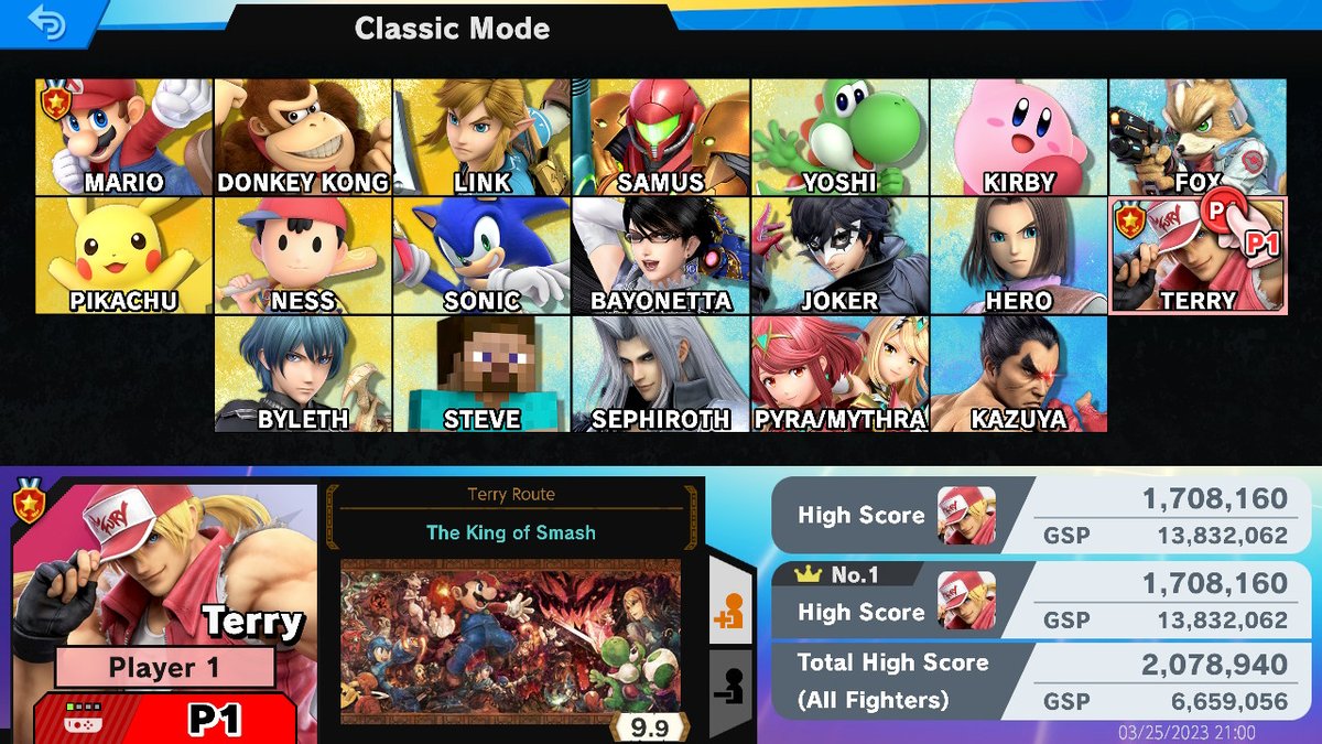 hunterrw's tweet photo. #SmashBros #NintendoSwitch lets go? 9.9 with terry https://t.co/Ivp5tGSfz7