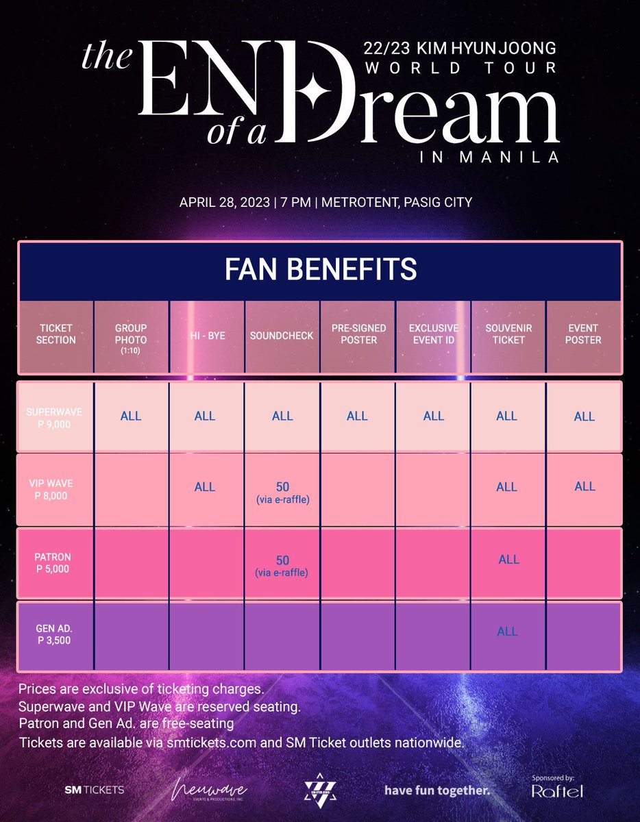 Prepare for take off, Filo Henecias! 🛸

Tickets for 22/23 KIM HYUN JOONG World Tour: The End of a Dream in Manila are now officially available at smtickets.com and in all <a href="/smtickets/">SM Tickets</a> outlets nationwide. Grab yours now! 💪

💻: smtickets.com/events/view/11…

#TEDinManila