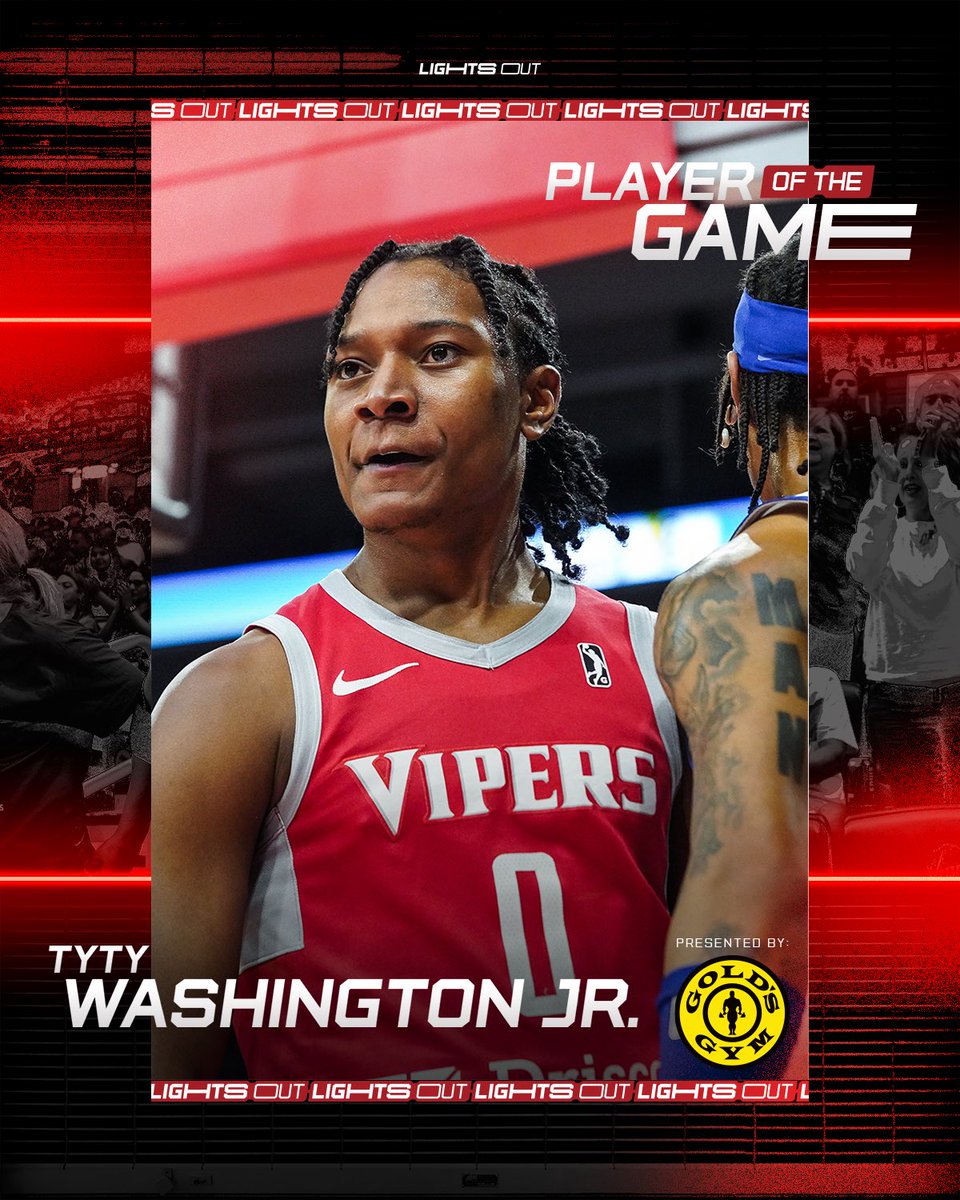RGV Vipers (@rgvvipers) on Twitter photo TyTy is our player of the game! 💪
✅ 35 points
✅ 8 assists
✅ w
@goldsgym | <a href="/tytywashington3/">Tyty Washington</a> TyTy is our player of the game! 💪
✅ 35 points
✅ 8 assists
✅ w
@goldsgym | <a href="/tytywashington3/">Tyty Washington</a>
