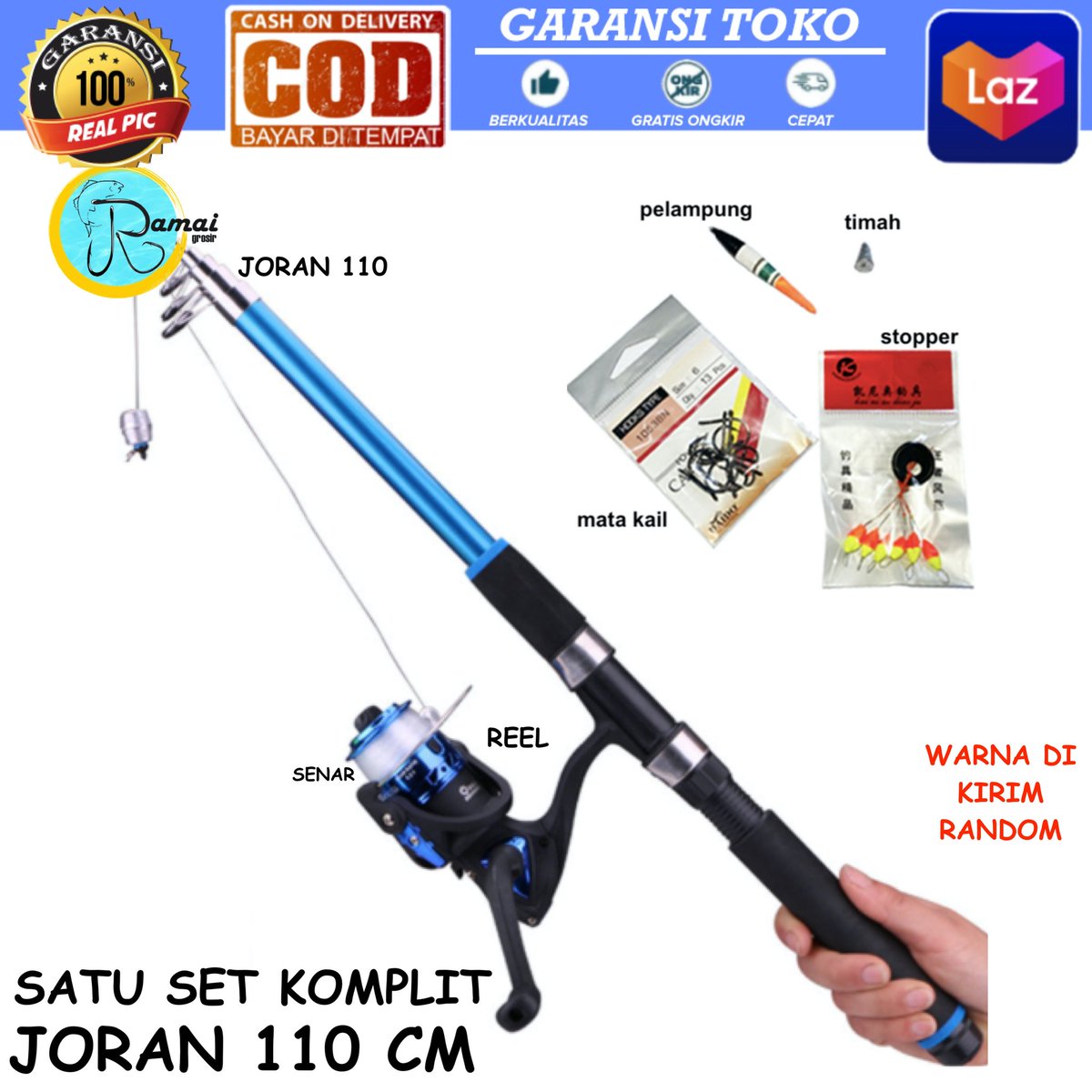 PakarDiskon's tweet image. (Lazada) Check it out! 
Nama Produk:  1 SET JORAN PANCING LENGKAP SIAP PAKAI BISA COD
Harga Produk:  Rp69.000
Harga Diskon:  Rp42.117
s.lazada.co.id/s.QwLyh?cc
#pancing #reel #ikan #Lazada