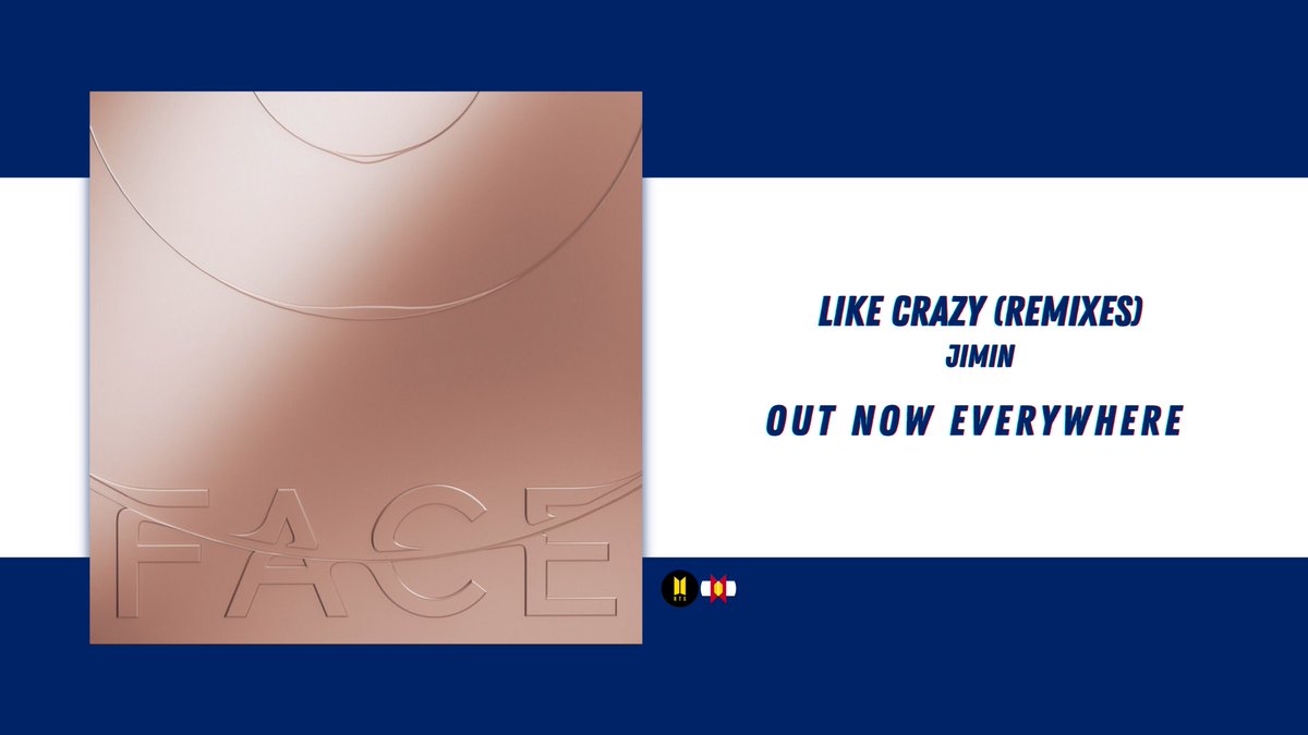 ColoradoBTSARMY's tweet photo. 'Like Crazy (Remixes)' is OUT NOW EVERYWHERE!

Listen, buy, and watch:
https://t.co/CZ7TPzXXcr https://t.co/p7g7hCdUBv