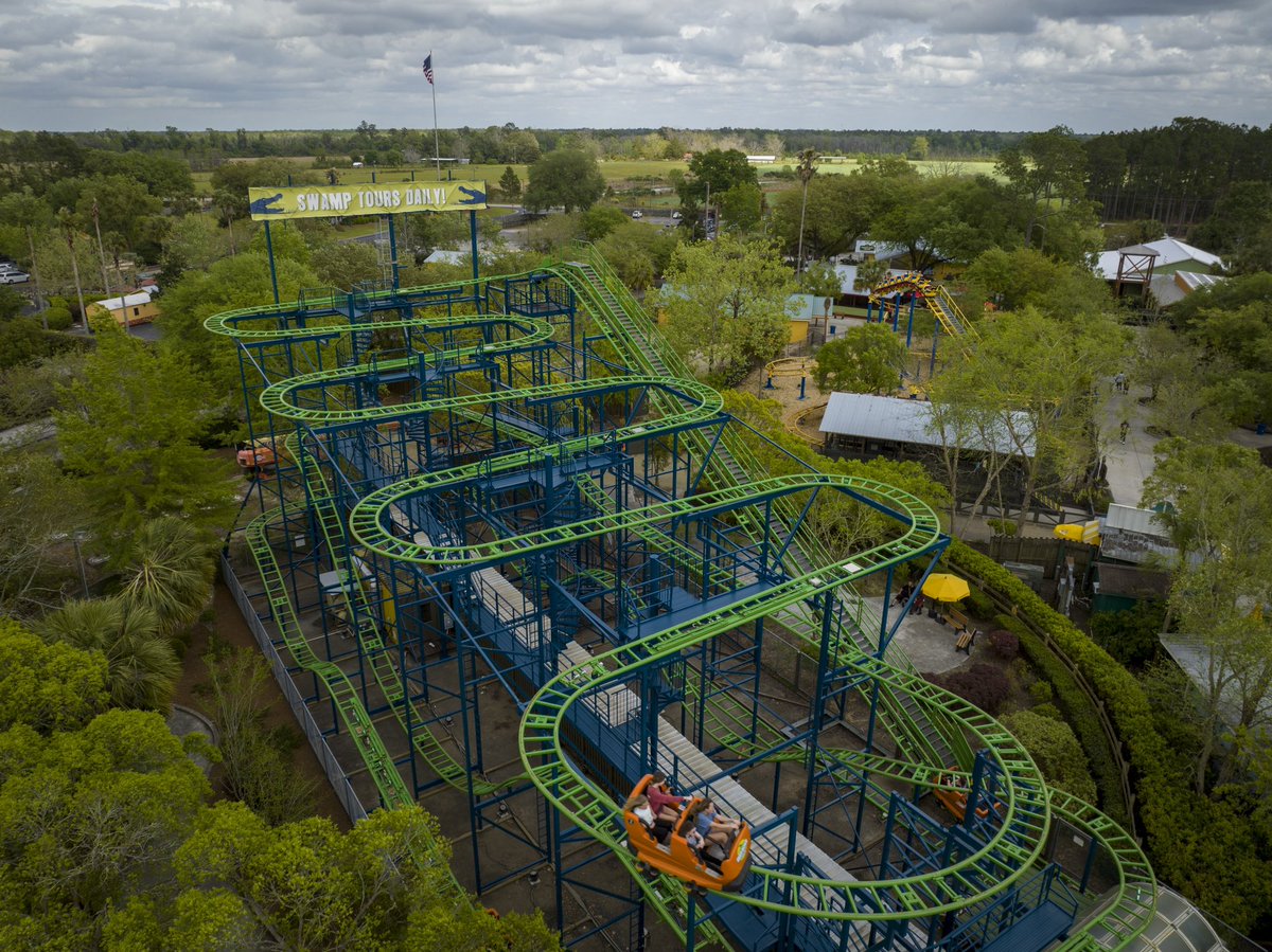 EscapeVisuals's tweet image. Our Florida team was enjoying a hot spring day in South Georgia today. Capturing content for the new Oasis Outpost land at Wild Adventures. And getting some fun rigging work on a newly updated coaster. 🎥🎢