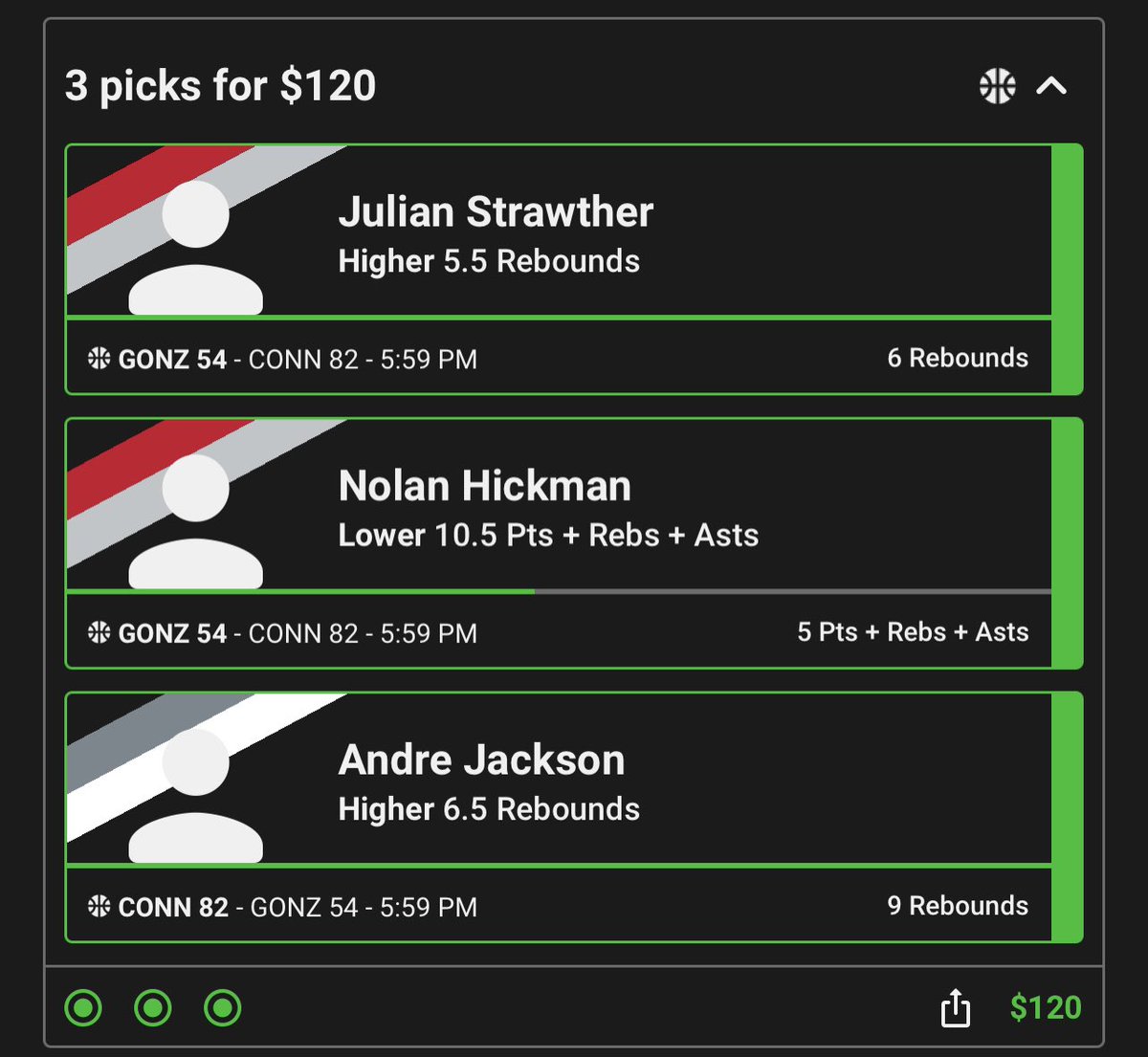 TripleOGTymLau's tweet photo. 5 of 5 green slips today #underdogfantasy https://t.co/psjhjI8YeO