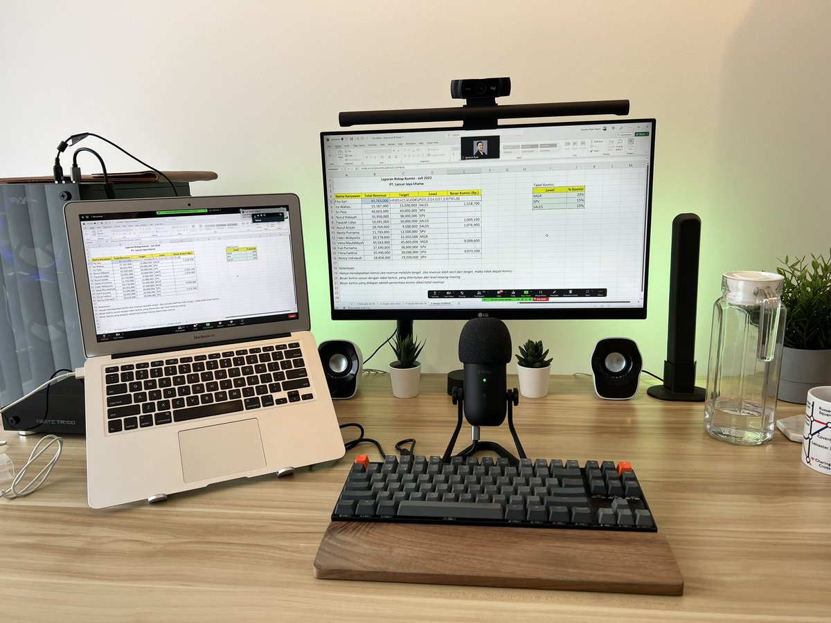 Keseruan Kelas Excel gue hari ini. 🙌