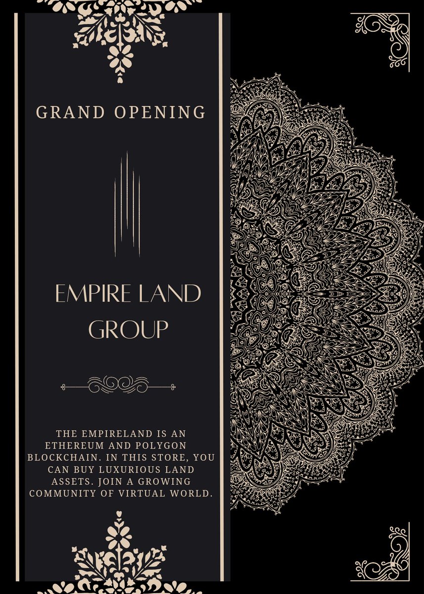 empirelandgroup's tweet photo. ✨️ The Grand Opening ✨️
#ShibaInu #Shibarium #USTC #CryptoCommunity https://t.co/m8Z7wlwSPq