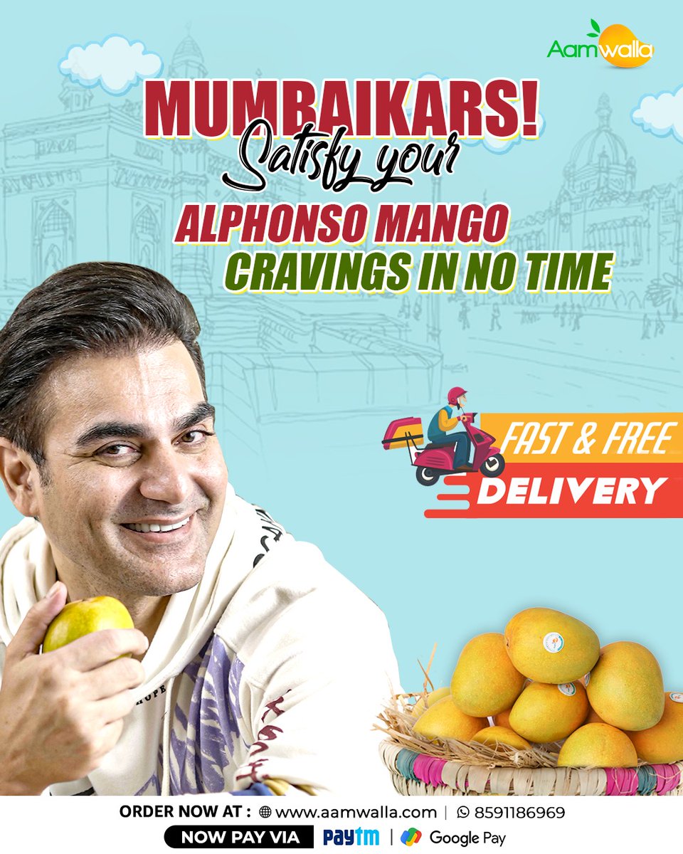aamwalla's tweet photo. Mango lovers in Mumbai, indulge in our sweet and succulent mangoes with our 24-hour delivery service 😋
To Place Your Order
Visit : https://t.co/c2U8NwynKK
Or
WhatsApp : +91 859 118 6969
.
.
.
#aamwalla #arbaazkhan #MangoDelight #mangoseason #aam #hapus #hapusaam #mumbai https://t.co/b7bGQidwfL