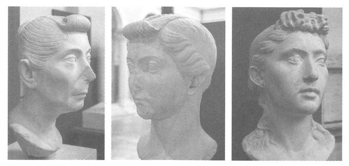 古代ローマ女性の髪型はサザエさん風だな河島思朗『古代ローマ ごくふつうの50人の歴史』 