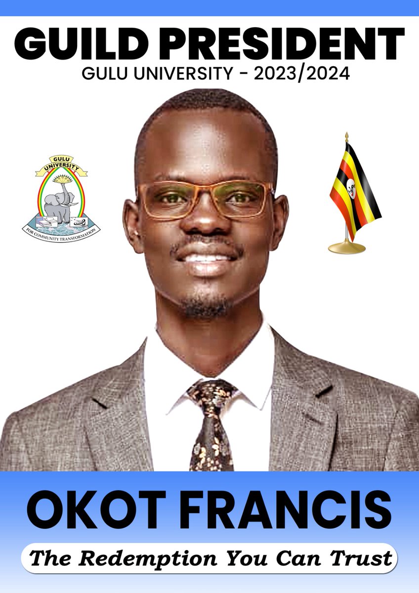 Congratulations @FDCOfficial1 @FdcGulu, comrade Okot Francis for winning the @GuluVarsity Guild Presidential elections. You are the redemption we can trust. Best wishes in your tenure.