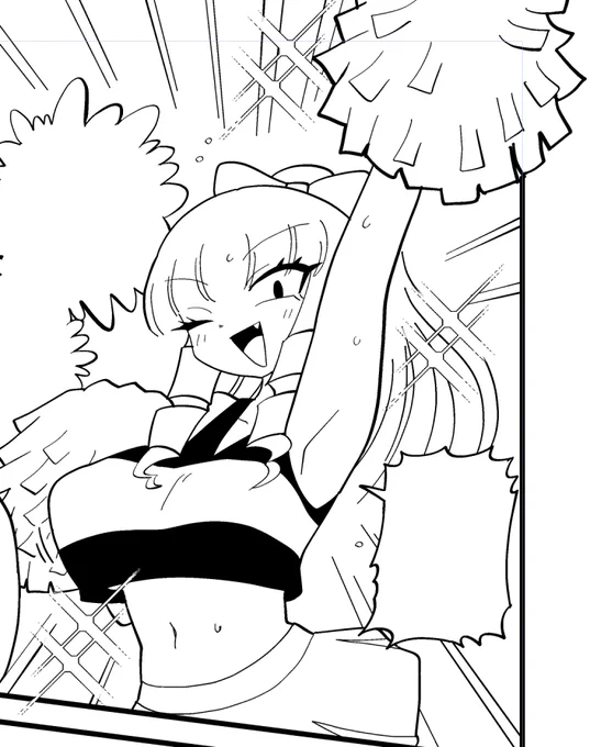 来月の応援お嬢様 