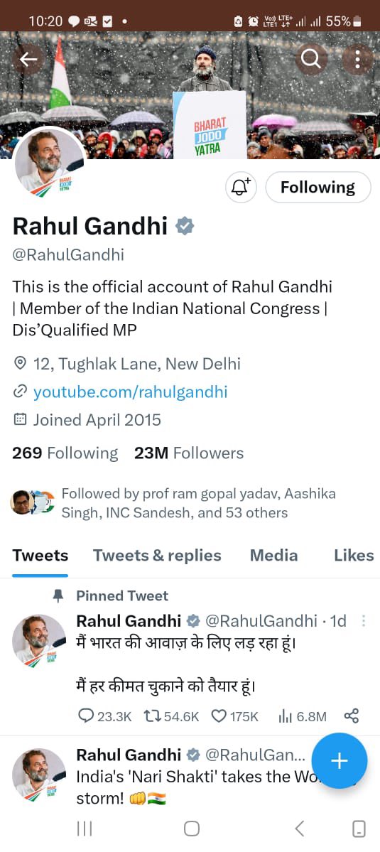 MukeshPandit_'s tweet photo. आप एक सच्चे इंसान है सच्चा इन्सान को बहुत कठिनाइयां से गुज़रना पड़ता है कांग्रेस का हर एक कार्यकर्ता आपके साथ है 36 बिरादरी आपके साथ है हर धर्म आपके साथ है आप भारत के लोकतंत्र को बचाइए देश आपके साथ है। आपको लोगो ने चुन कर भेजा हैमोदी अड़ानी जानता की आवाज दबा रहे है।#standWithRG https://t.co/WOxlhNIbyc