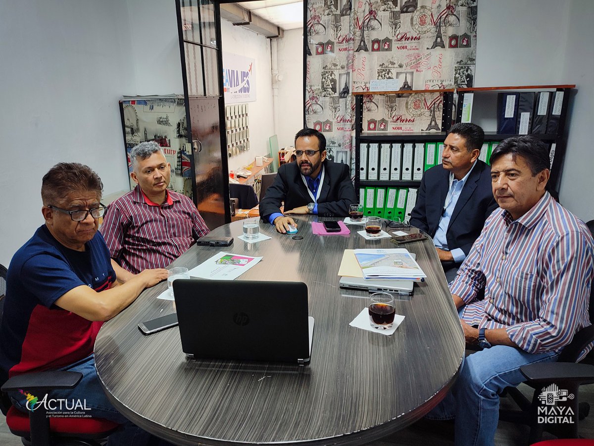 MayaDigital5's tweet photo. Agradecemos la cálida recepción del Dr. Armando Bojórquez Patrón, Presidente de la Asociación para la Cultura y el Turismo en América Latina Actual, y su gran equipo. 
Es el inicio de una colaboración que beneficiará ampliamente a sus agremiados.

#MayaDigital #Actual https://t.co/ljtLpSLJMv