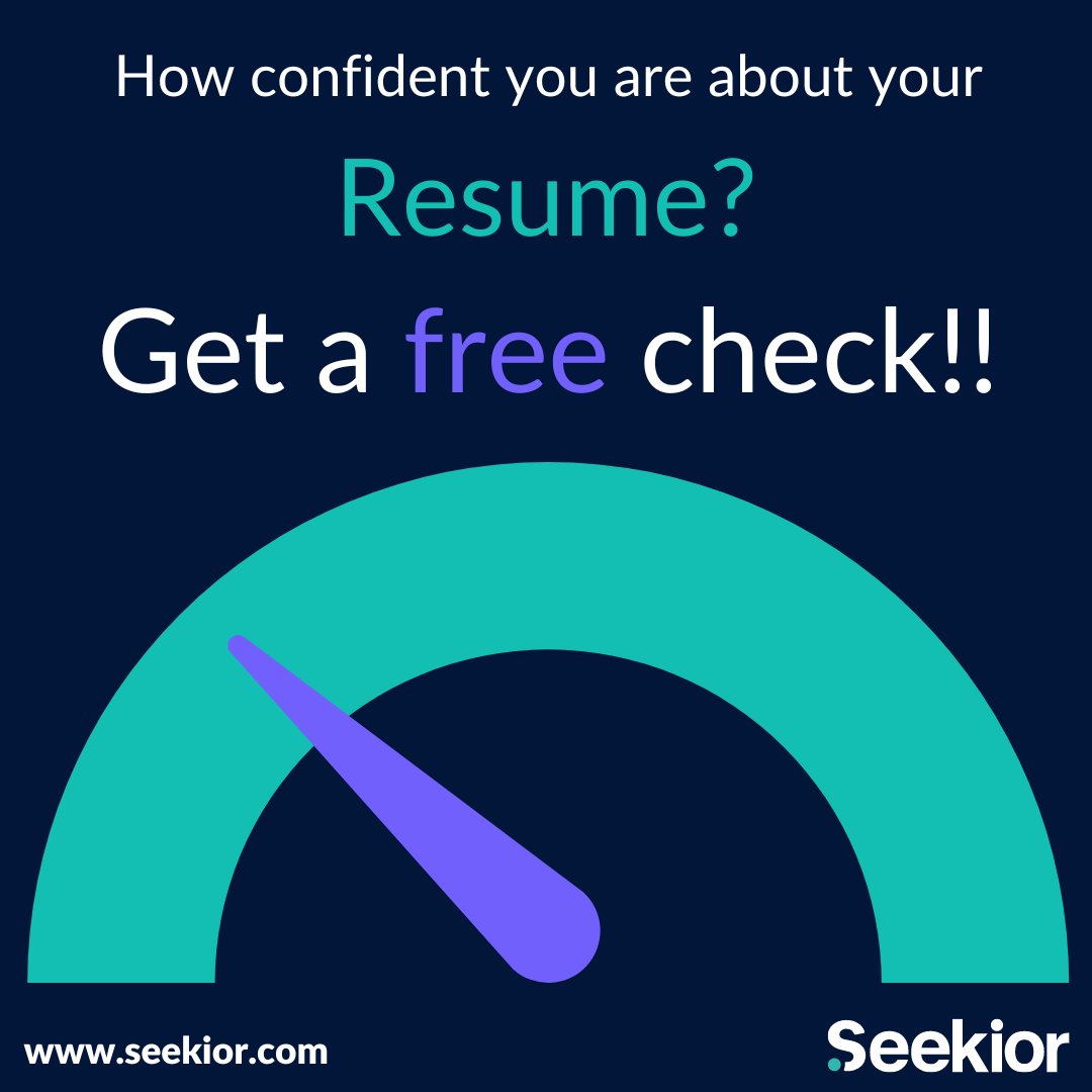 SeekiorApp's tweet image. Did you know that a strong resume can increase your chances of landing a job? 
Use our resume checker for free to ensure your resume stands out from the rest!

seekior.com/check-your-res…

#Seekior #ResumeTips #JobSearch #ResumeChecker #GetHired #CareerAdvice