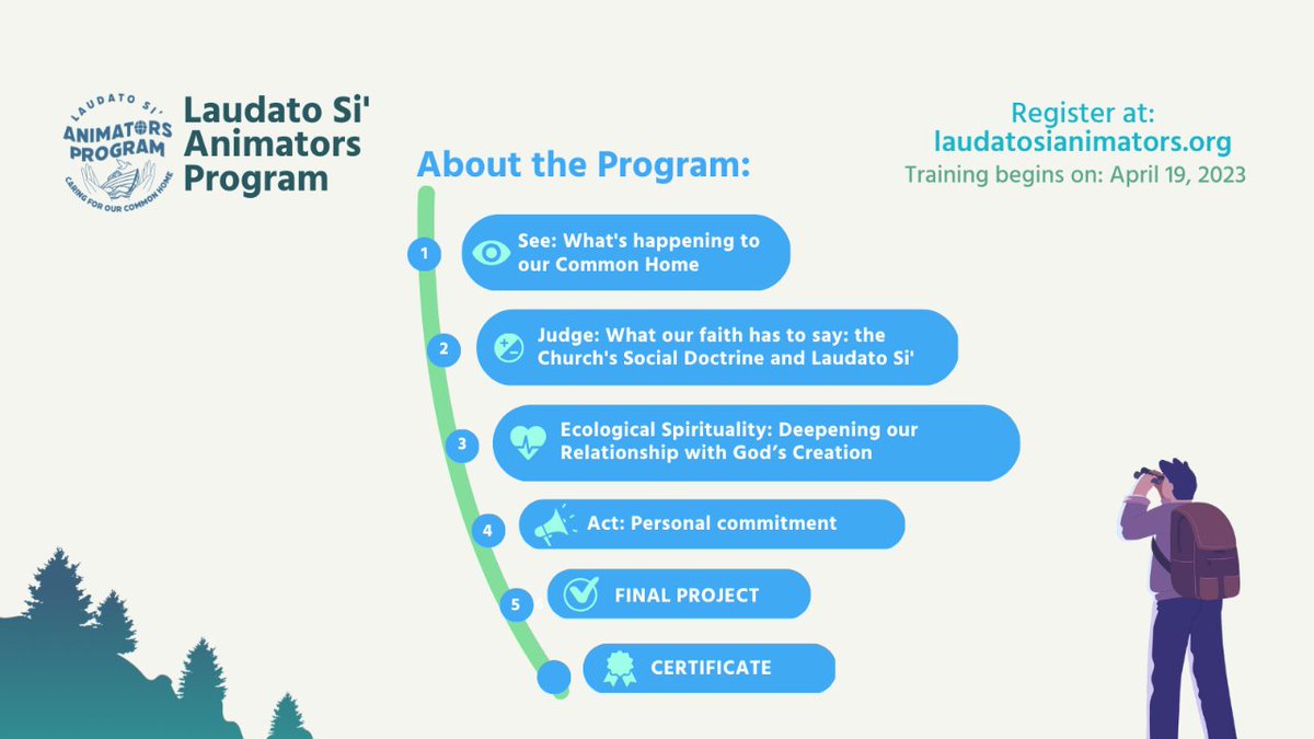🎓 🤳 🤩 What does it look like to be a certified as a #LaudatoSiAnimator?
 Register, get certified and join a global community at: laudatosianimators.org

#LaudatoSi #ecology #socialjustice #freecertificate