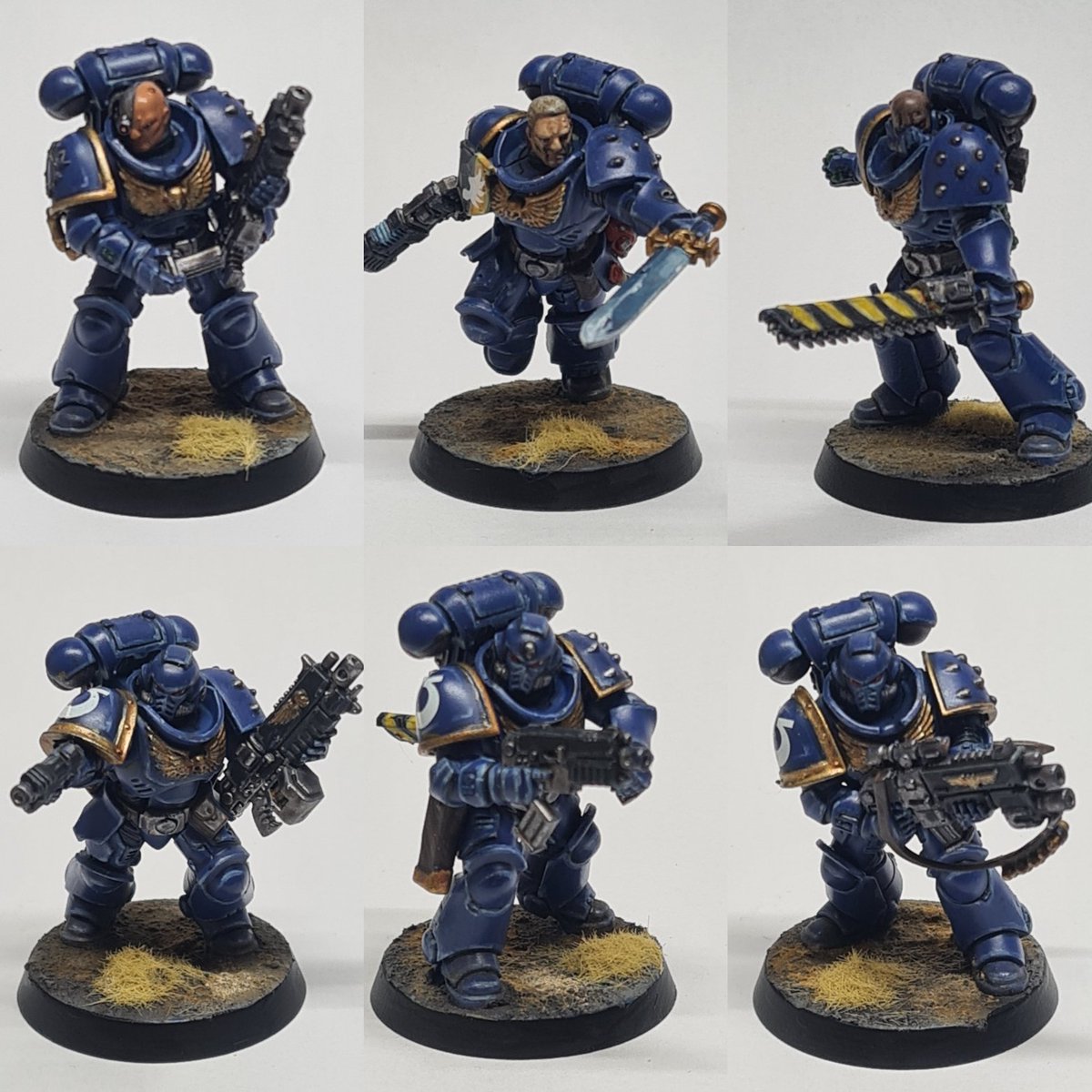 With the basing done that is Killteam Arallian completed and with 5 days left to spare. #marchformacragge #WarhammerCommunity #warhammer40000 #ultramarines #Warmongers