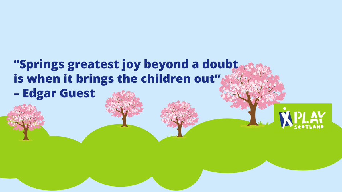 PlayScotland's tweet photo. 🌸☀️🌳🌧️Playing outdoors is essential for our children and young people to understand, value, enjoy and protect our natural world.
In Scotland, this means playing outside in all weathers. #SpringIntoPlay 👉https://t.co/Us5y7hETVP https://t.co/6Nh5Bgp1WT