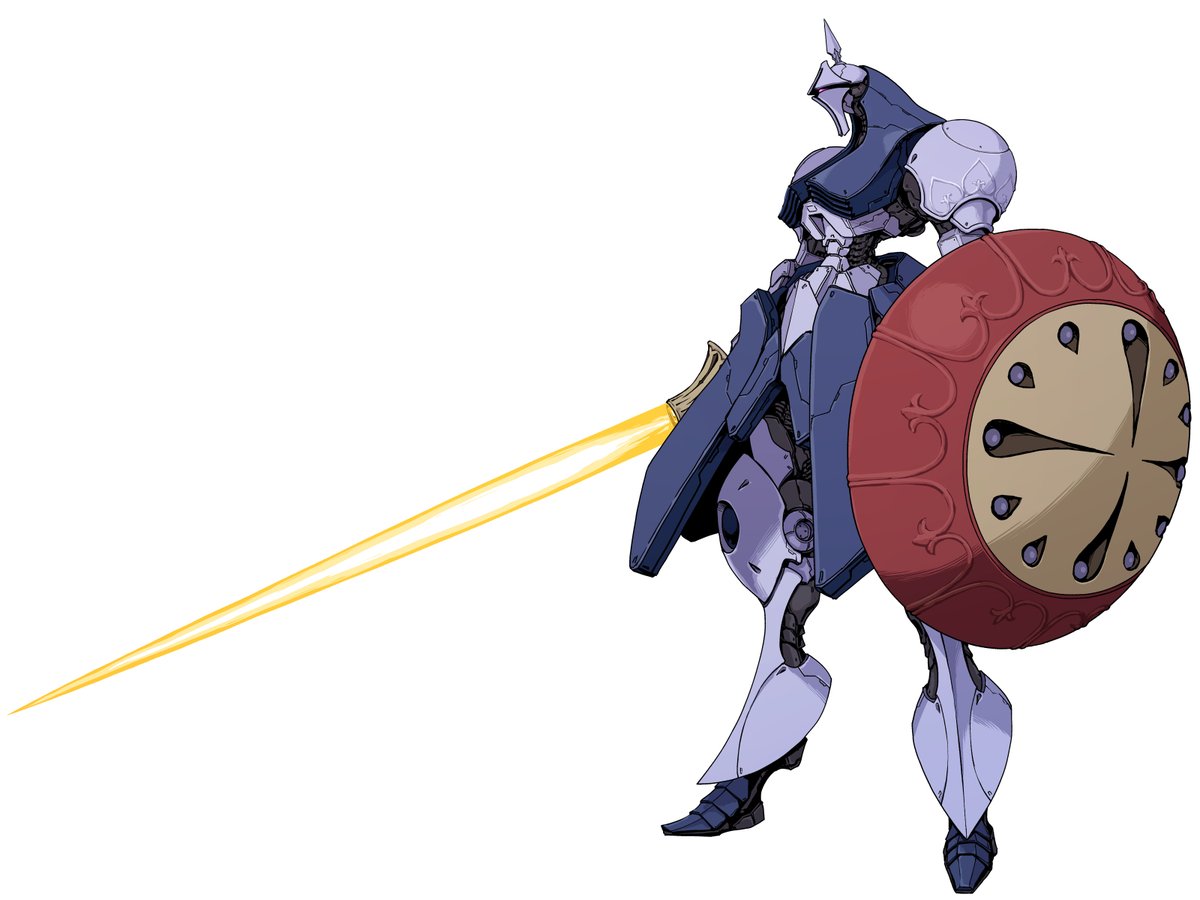 shield weapon no humans robot sword mecha solo  illustration images