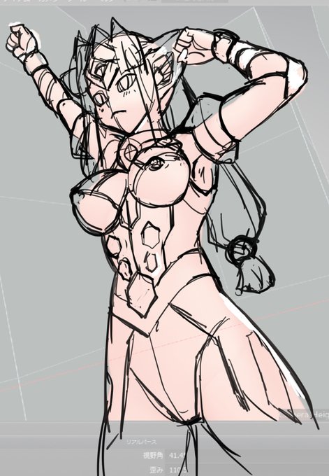 アルティメットガール ヴィヴィ落書き。 