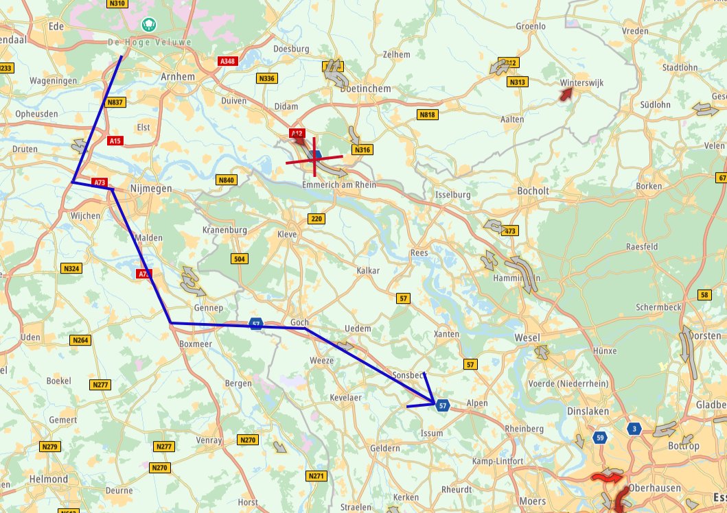 ANWB Verkeersinformatie on Twitter: "Ongeluk nét over de Nederlandse