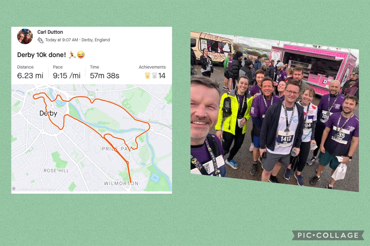 Derby 10k completed 🏃‍♂️😜 <a href="/UHDBWellbeing/">UHDB Wellbeing</a> <a href="/UHDBRunningClub/">UHDB NHS Running Club</a>