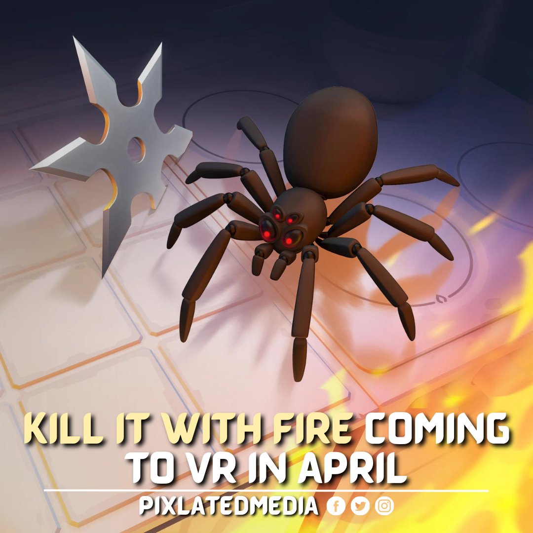 ChilledPixl's tweet image. Kill It With Fire VR will be coming to Meta Quest 2, SteamVR and PSVR 1&amp;amp; 2 on April 13th. #killitwithfire  #virtualreality