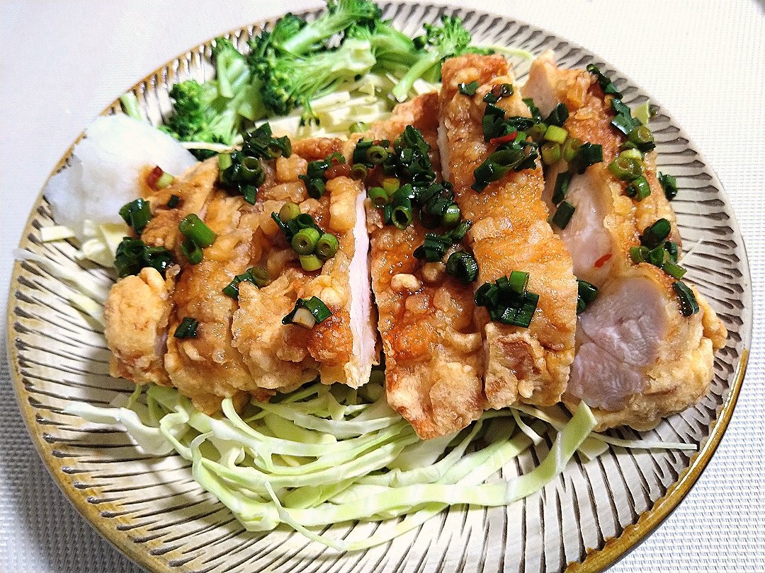 今日は油淋鶏！美味い！！
#おうちごはん