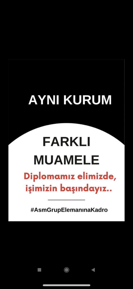Özlük haklarımız ve maaşlarımızda iyilestirme istiyoruz #AsmGrupElemanınaKadro 
<a href="/osmkya06/">Osman KAYA</a> <a href="/drfahrettinkoca/">Dr. Fahrettin Koca</a> <a href="/saglikbakanligi/">T.C. Sağlık Bakanlığı</a> <a href="/vedatbilgn/">Vedat Bilgin</a>
