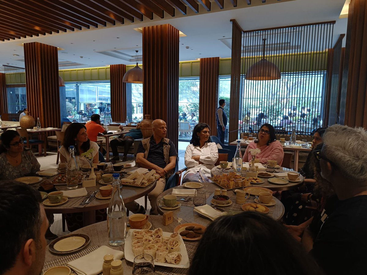 It was great to meet many of our <a href="/inBritish/">British Council in India</a> #IndiaUKTogether #SeasonOfCulture partners &amp; some of the arts change-makers &amp; enterprising culture movers &amp; shakers in #Bengaluru. Discussing climate change, crafts and sustainable design, theatre, dance, science, AI &amp; global challenges