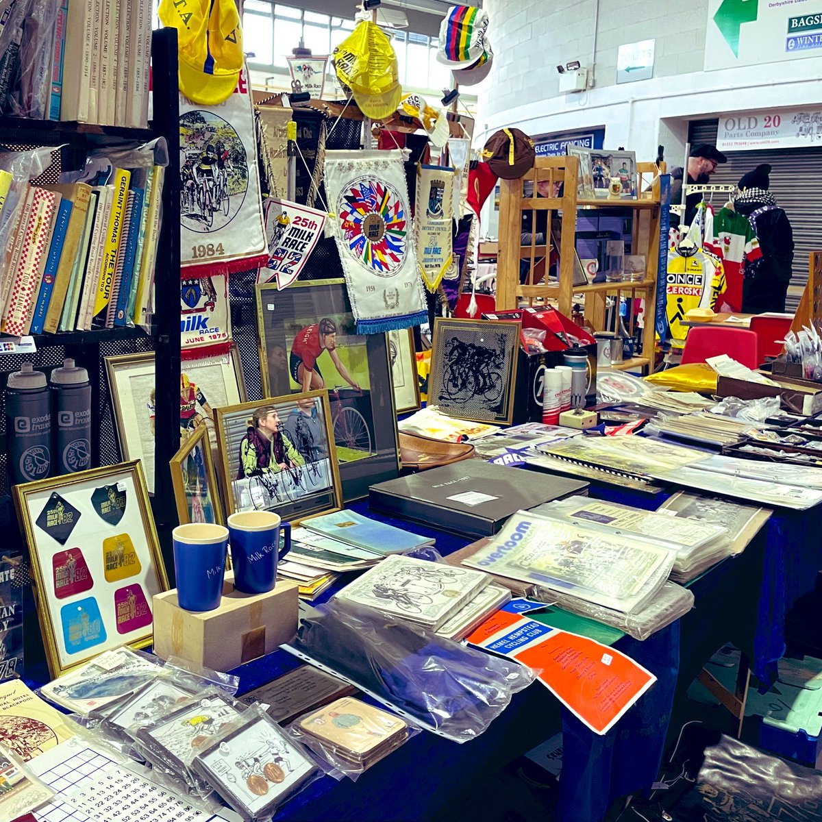 glorydaysbikes's tweet photo. #Bakewell bicycle jumble is buzzing! On now until 1pm at the Agricultural Business Centre DE45 1AH. Over 60 tables, plenty of bargains - come and enjoy a browse!
#vintagebikes #bicyclejumble #steelisreal #classiccycles #cyclingvintage https://t.co/kHTYpmEnT9