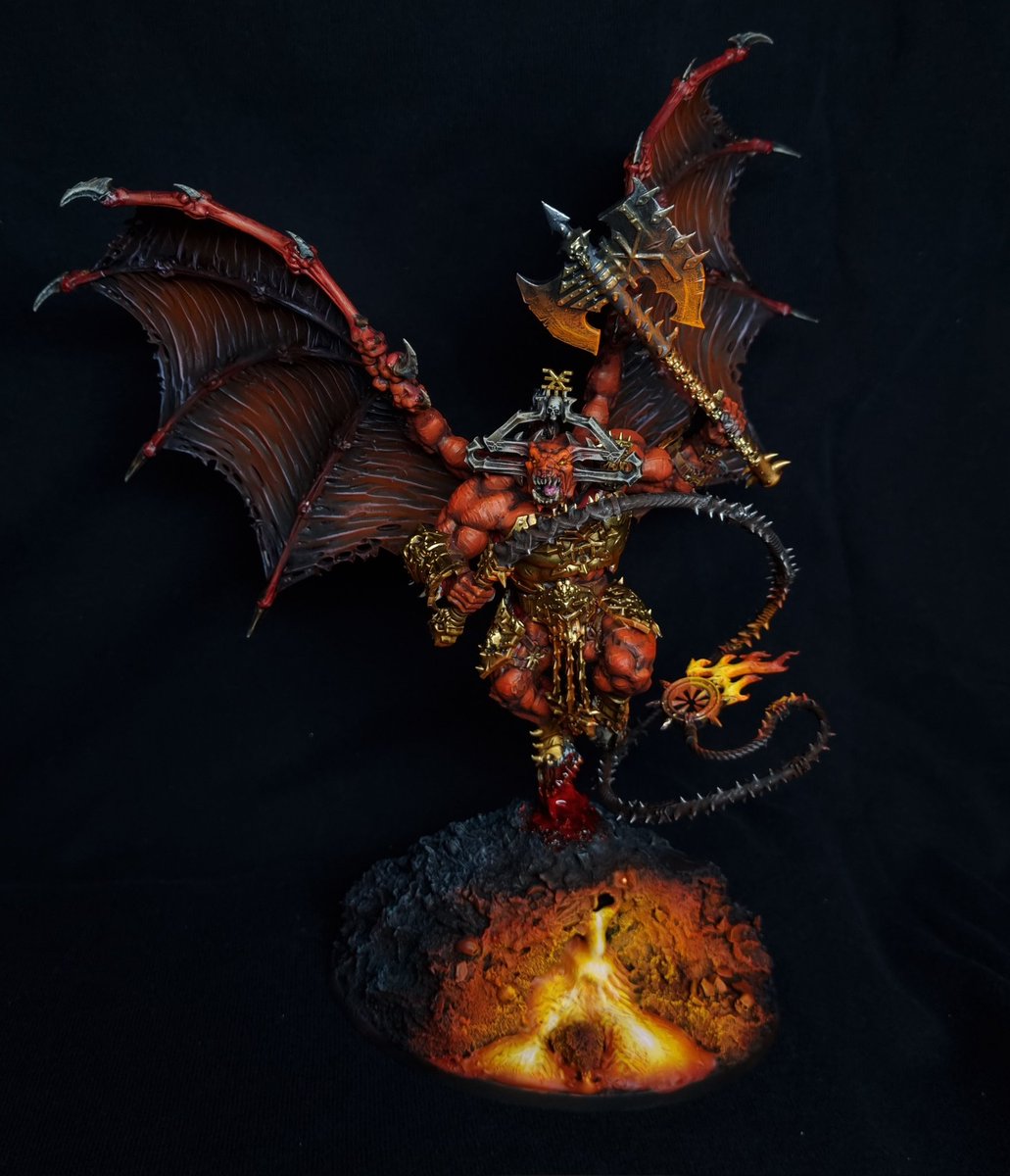 Paint4thepaint1's tweet photo. Bloodthirster of Unfettered Fury

#aos #WarhammerCommunity #warhammer40k #ageofsigmar #bladesofkhorne #PaintingWarhammer https://t.co/M08xATG0QB