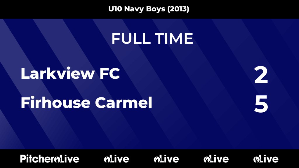 LarkviewsFC's tweet photo. FULL TIME: Larkview FC 2 - 5 Firhouse Carmel
#LARFIR #Pitchero
https://t.co/TZOsjLxD14 https://t.co/i9ALH924NZ