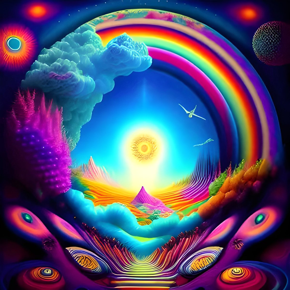 nirvana420t's tweet photo. A collection of breathtaking digital artworks that perfectly reflect the essence of the psychedelic experience are being created by our brilliant artists. For updates on our development, sneak glimpses at our artwork, and news on upcoming NFT releases, Follow us.

More info 🍄🔻 https://t.co/Rir1Th32xC