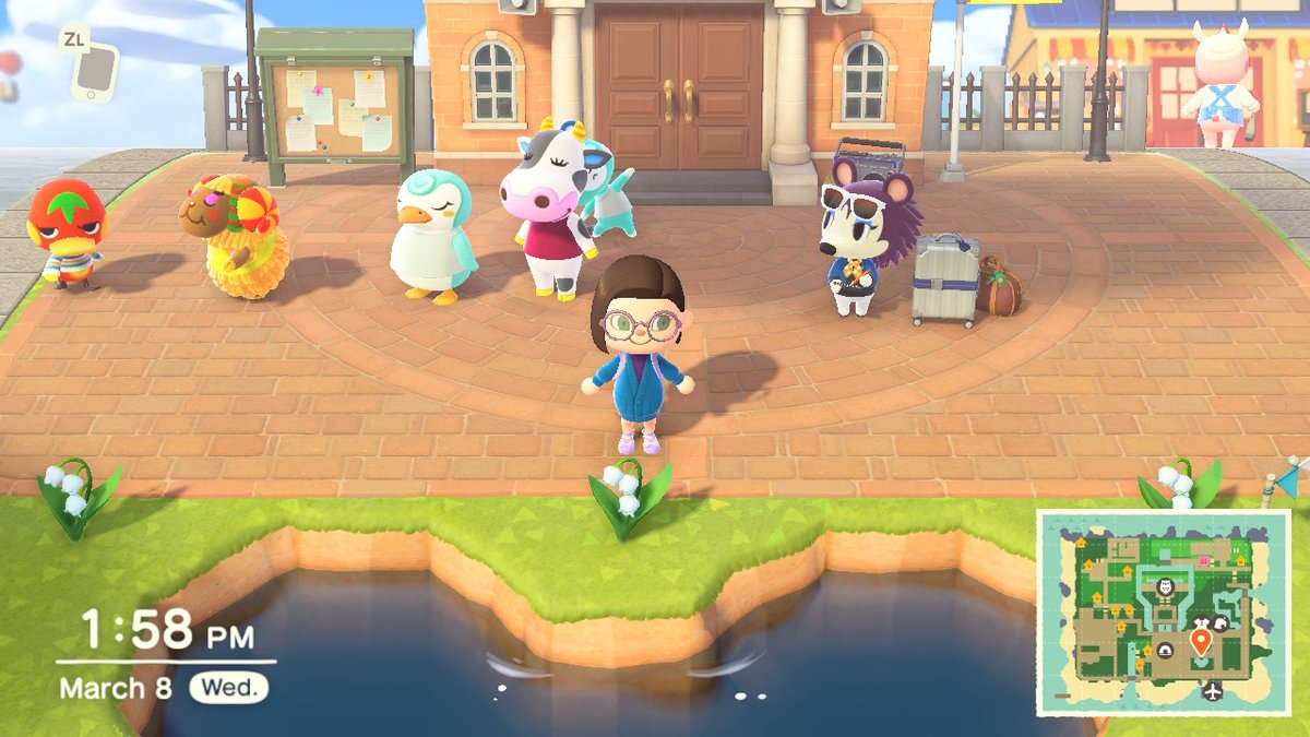 GoodBurger_ACNH's tweet photo. party in the plaza i guess! #AnimalCrossing #ACNH #NintendoSwitch https://t.co/3MnwXvf3gw