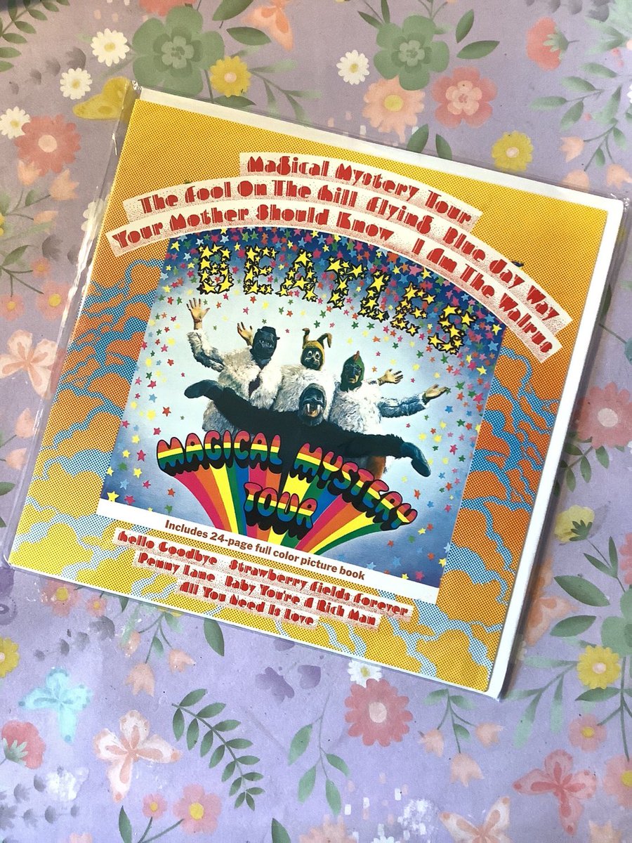 WatsonsVintage's tweet photo. ONLY ONE LEFT NOW in my #etsyshop The Beatles 'Magical Mystery Tour' Vintage 1967 Album Cover Blank Greetings Card from 2009 -Paper Ephemera -Junk Journal Filler #BeatlesFanCard https://t.co/a48BTdzUgh #TheBeatles #AlbumCoverCard #MagicalMysteryTour #CardForFraming https://t.co/QOk4phwVlp