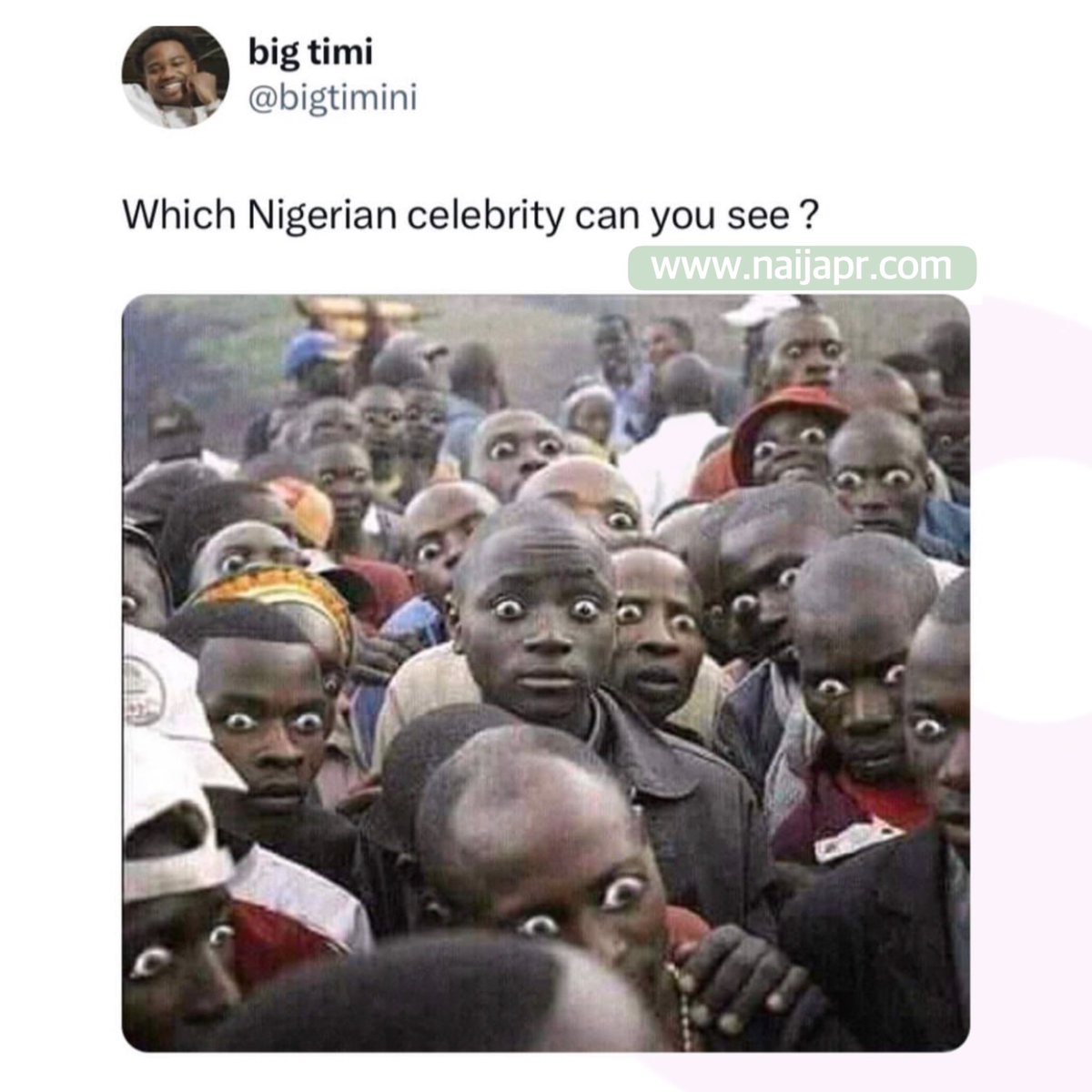 Naija_PR's tweet image. Who do you see??