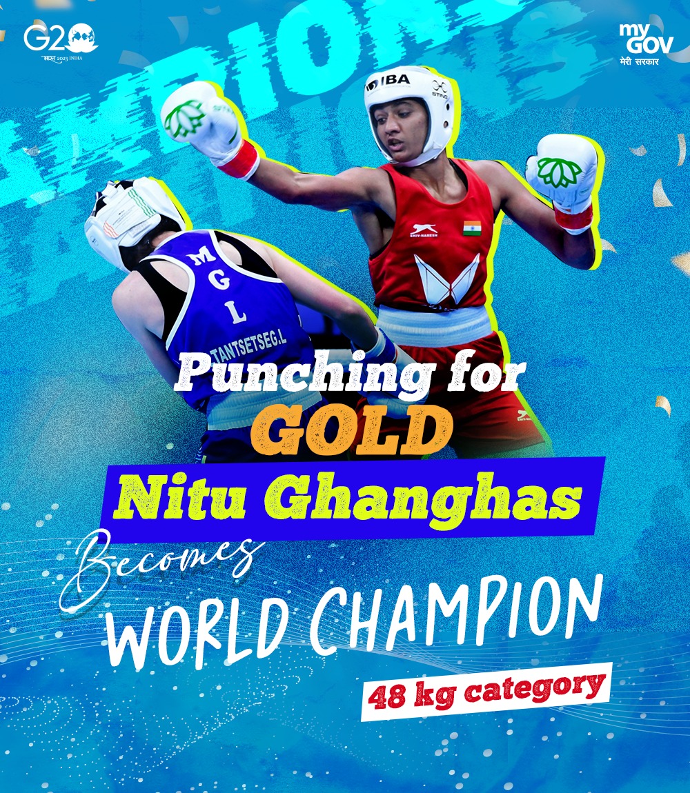 Proud Moment for 🇮🇳!

@saweetyboora in the 81 kg and @NituGhanghas333 in the 48 kg category won Gold🥇for the nation in the Women's #WorldBoxingChampionships.

Many Congratulations to #NariShakti.

@Media_SAI