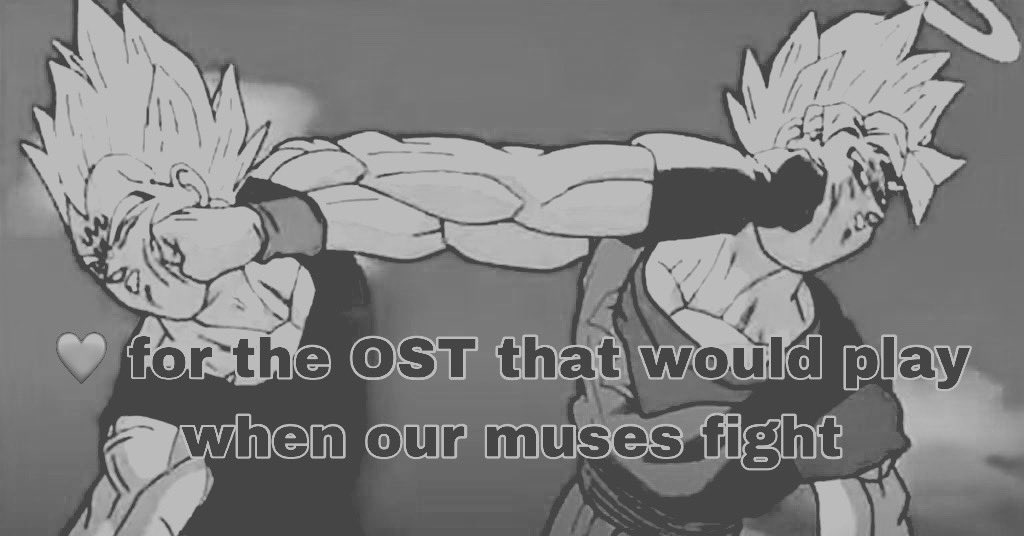 🛡️I rarely partake in fight role-plays but I'll be damn imagining a good fight between two good character's is fun.