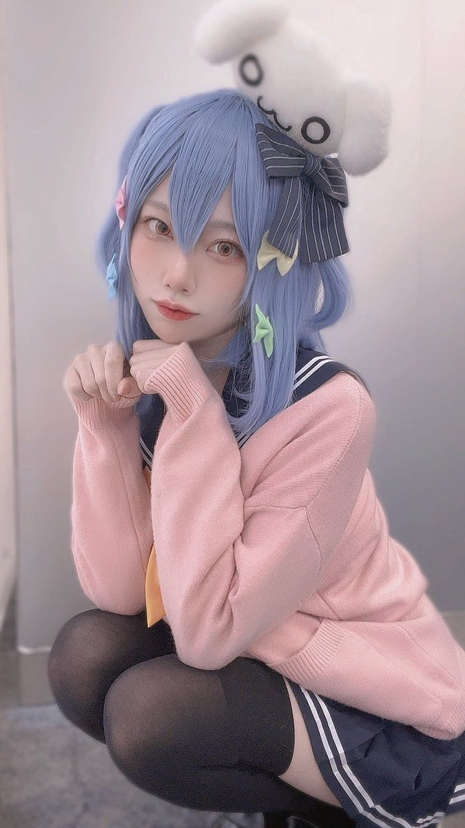 Cosplay*犬山たまき🐶💙 遂に制服着れた～幸🥹