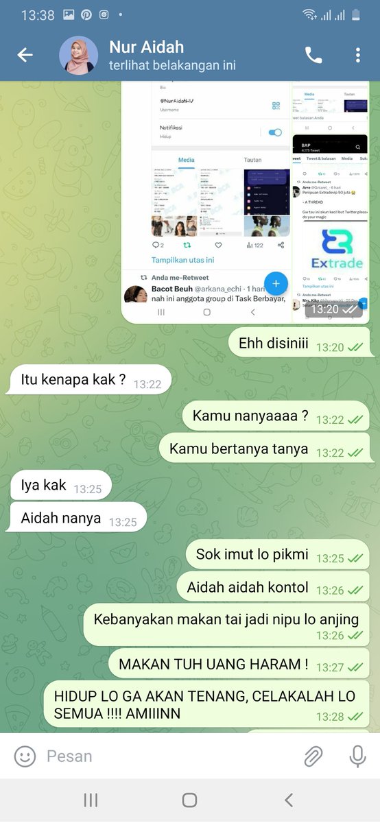bazzz_0's tweet photo. Ati ati gaes kalau di tawarin side job  
#investasibodong
#extradevip
#NurAidah https://t.co/rijYFIve1o