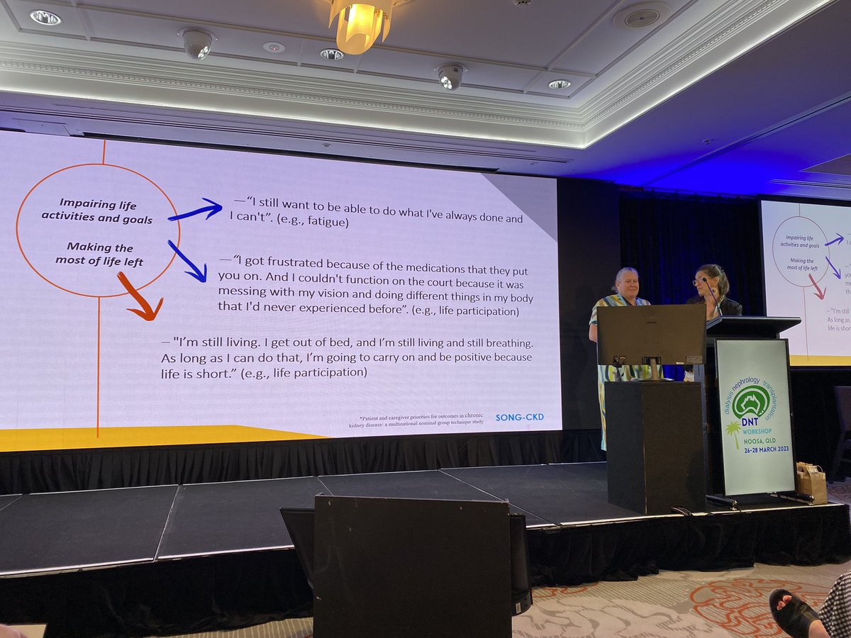 #lifeparticipation is a critically important outcome for trials in #ckd . Great to hear qual evidence on the patient perspective on life participation in #ckd from @scholes_nicki @AndreaMatusGon @song_initiative at #dnt2023 @allisonjaure @JonathanCCraig