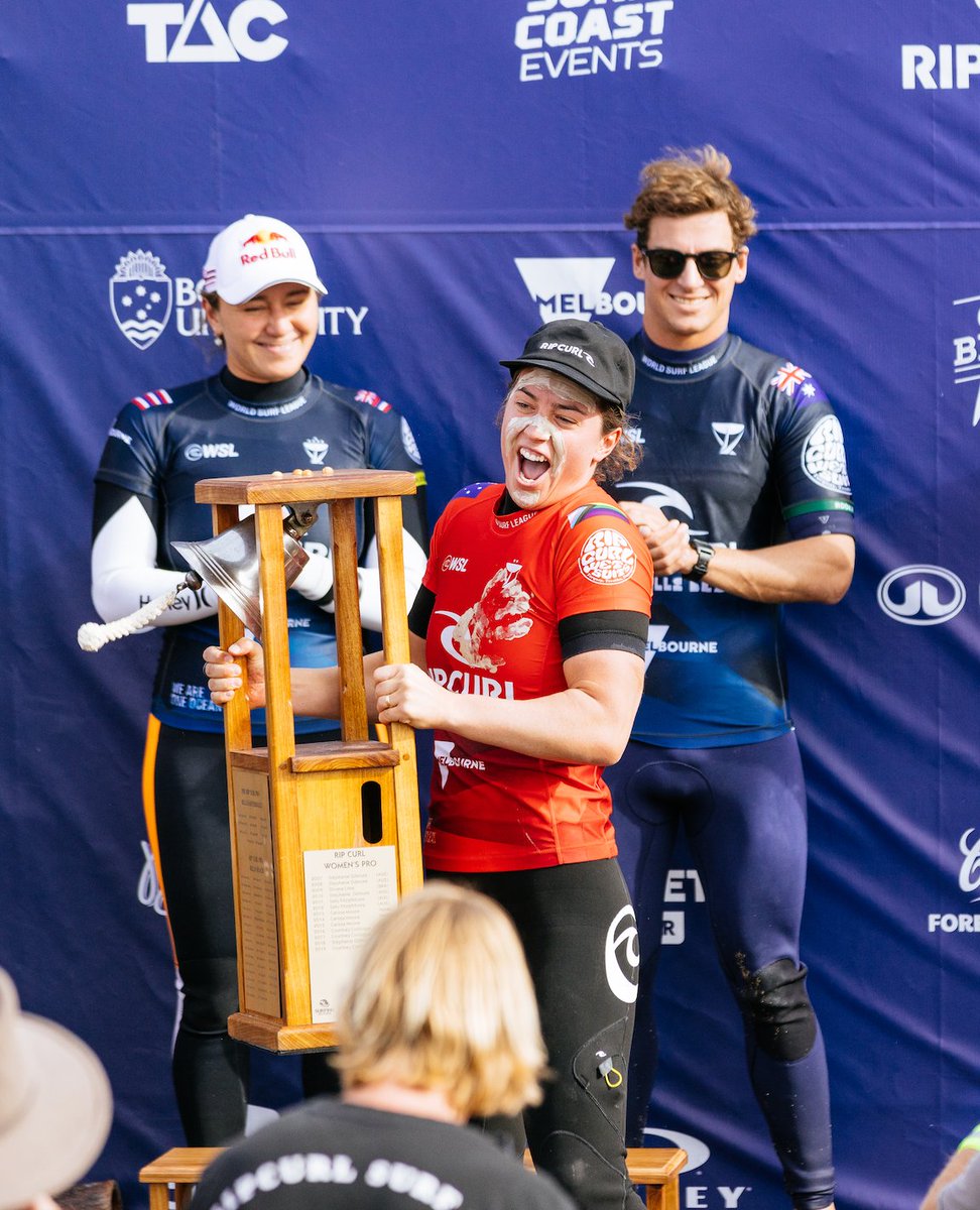 ripcurl's tweet photo. Will Tyler Wright ring the prestigious Bell again? #GoTyler 🔔
Watch the 2x World Champion at the Rip Curl Pro, Bells Beach. April 4-14 via @wsl! https://t.co/Ugs2J13t1s