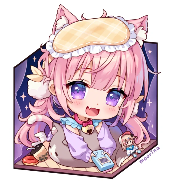 gaming all night with rinachan  