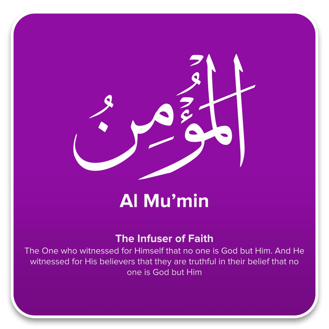 thenamesofallah's tweet image. 6: #AlMumin - #99Names #NamesOfAllah #AllahNames #99NamesOfGod #The99NamesOfAllah #Allah99Names